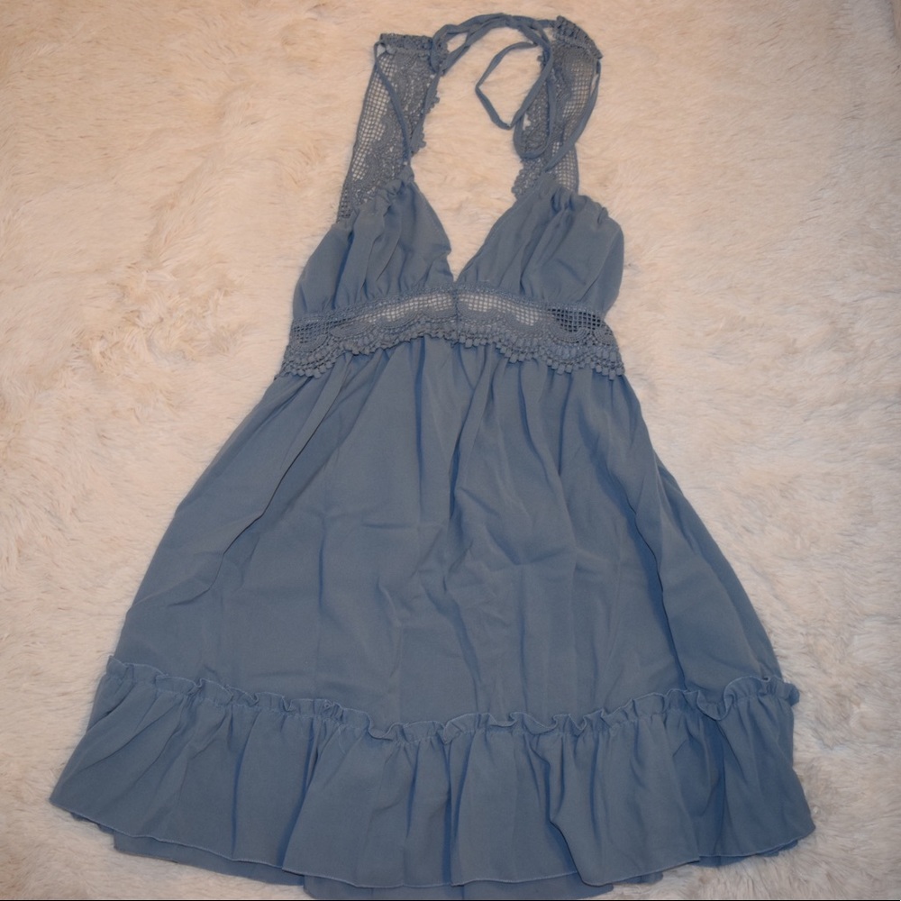 Blue Babydoll Dress